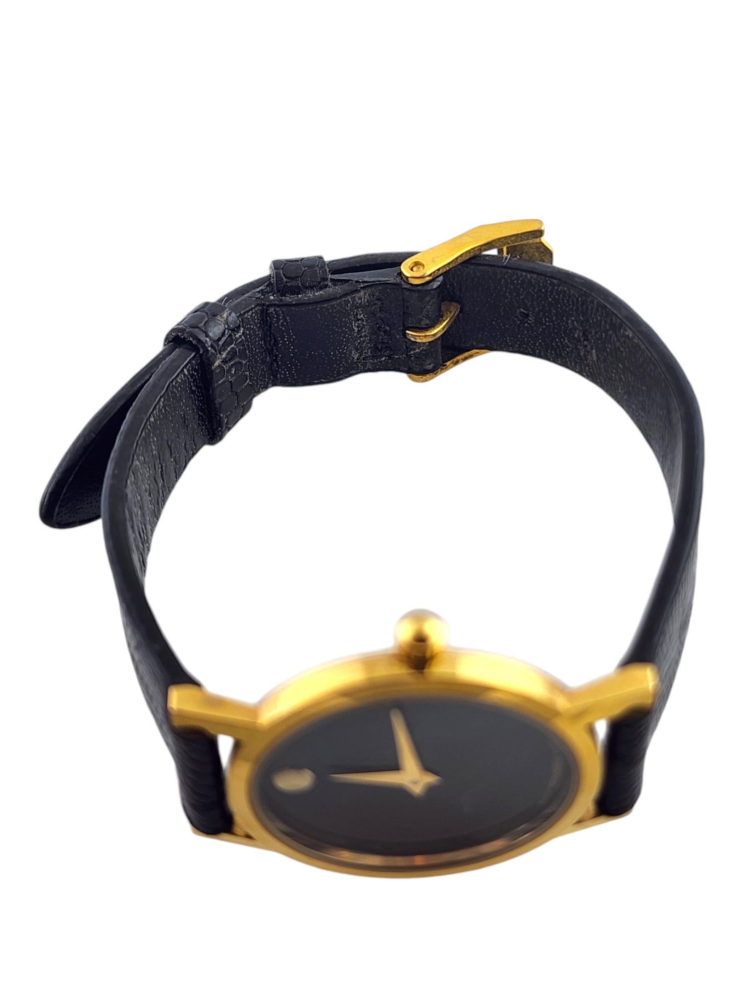 Movado Museum Ladies Watch 87.A1.832 25mm Black Dial #18481 4