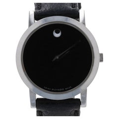 Montre-bracelet Movado Museum pour femme 84.A1.1837 à quartz en acier inoxydable