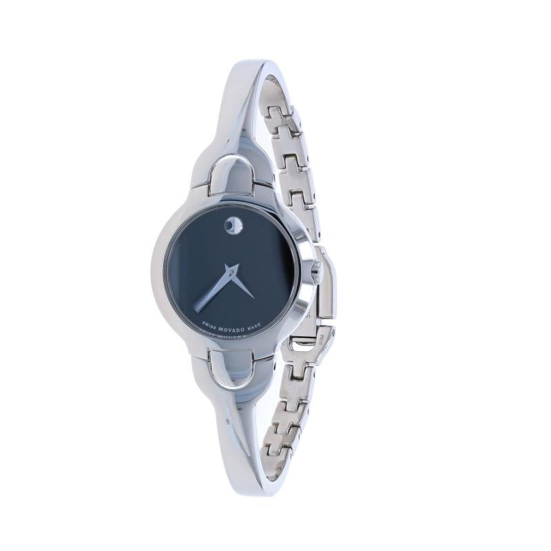 Reloj de pulsera Movado Museum para señora 84.A1.1846 - Acero inoxidable Cuarzo en venta 1
