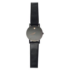 Movado Museum Watch, Black Dial Quartz, Water Resistant