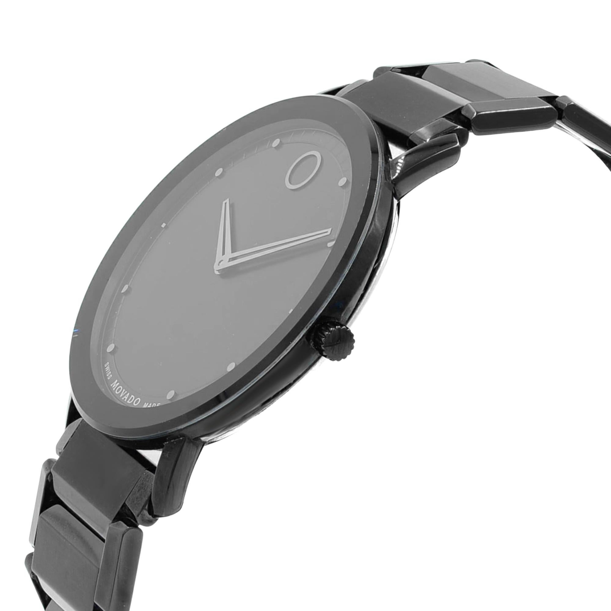 movado sapphire black face