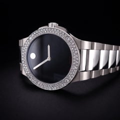 Movado SE Extreme 44mm Black Dial Quartz Stainless Steel Men's Wristwatch