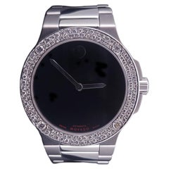 Movado SE Extreme 44mm Black Dial Quartz Stainless Steel Men's Wristwatch
