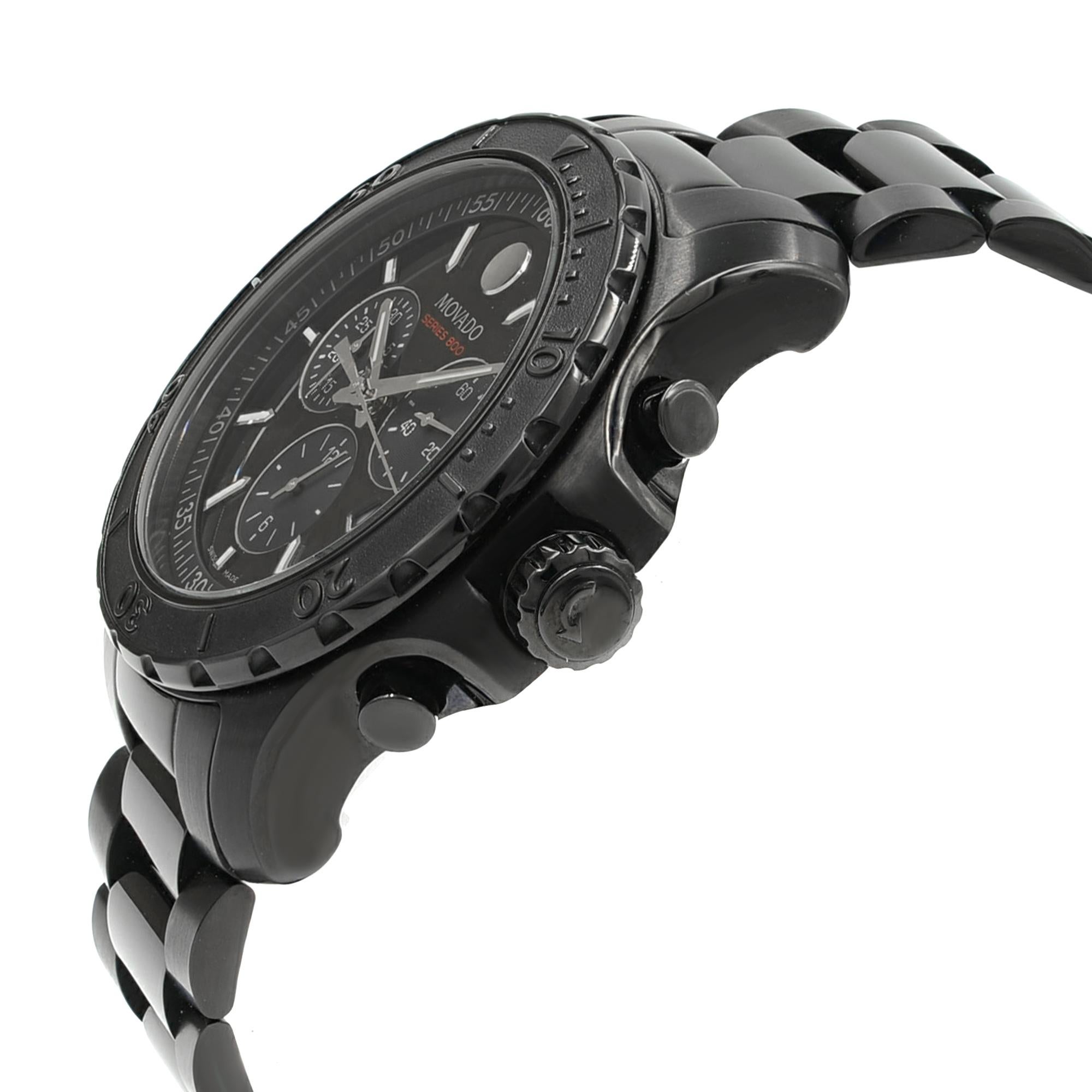 movado series 800 leather band