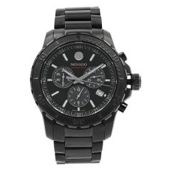 Movado Series 800 Chrono Black on Black PVD Steel Quartz Men’s Watch 2600119