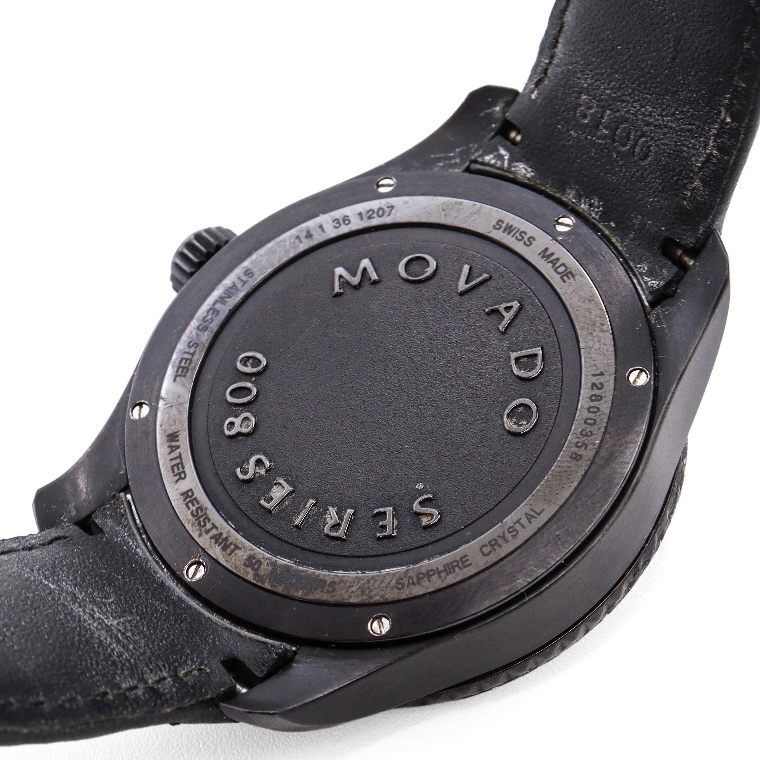 Montre Homme Movado Series 800 GMT World Time Quartz Ref. 14-1-36-1207 Pour hommes en vente