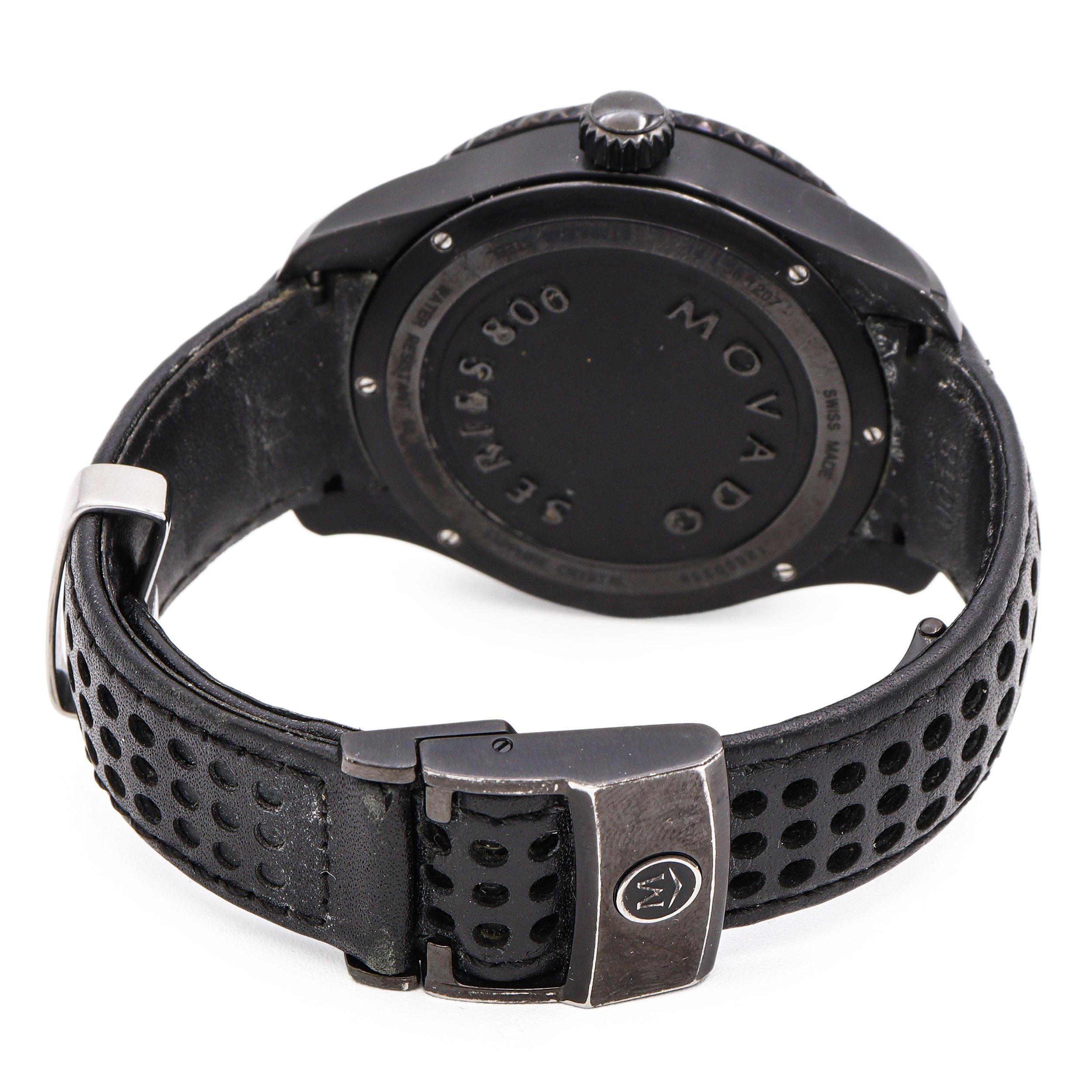 Montre Homme Movado Series 800 GMT World Time Quartz Ref. 14-1-36-1207 en vente 1