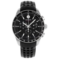Movado Series 800 Stainless Steel Black Dial Quartz Men's Watch 2600096