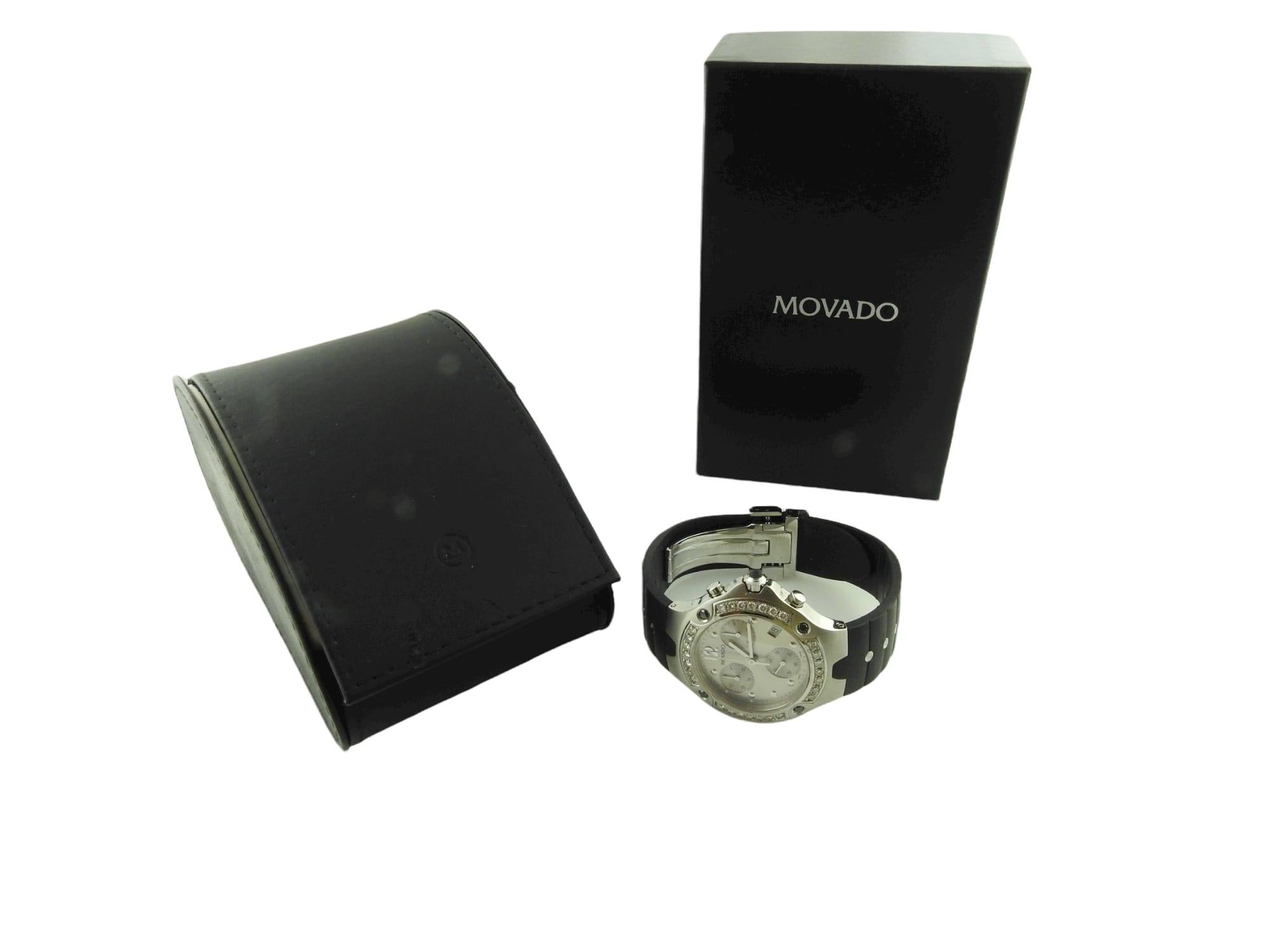 Movado Sports Edition Diamond Chronograph Watch 84 C5 1892.0 w/box 2