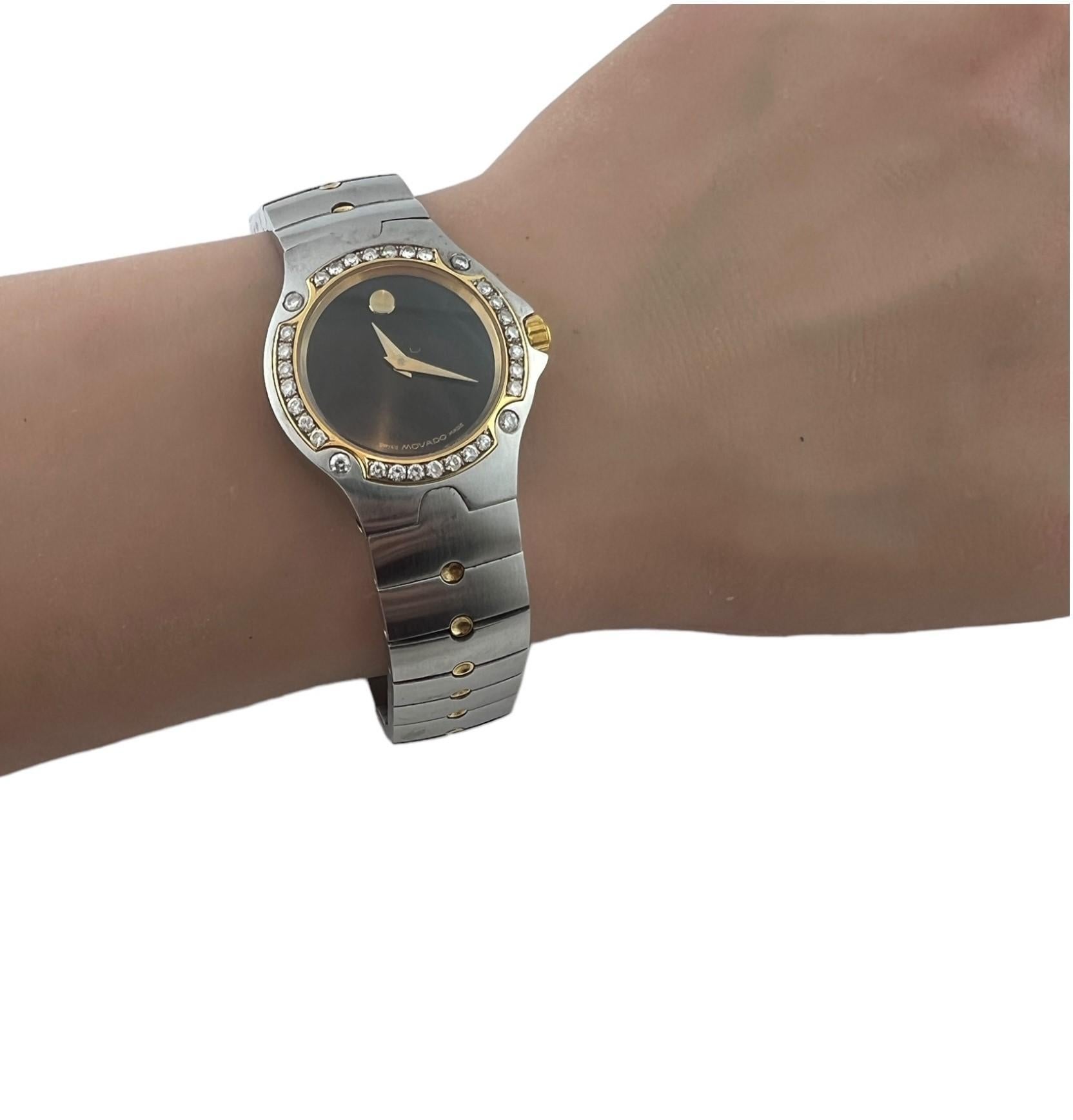 Movado Sports Edition Ladies Two Tone Diamond Watch #16821 7