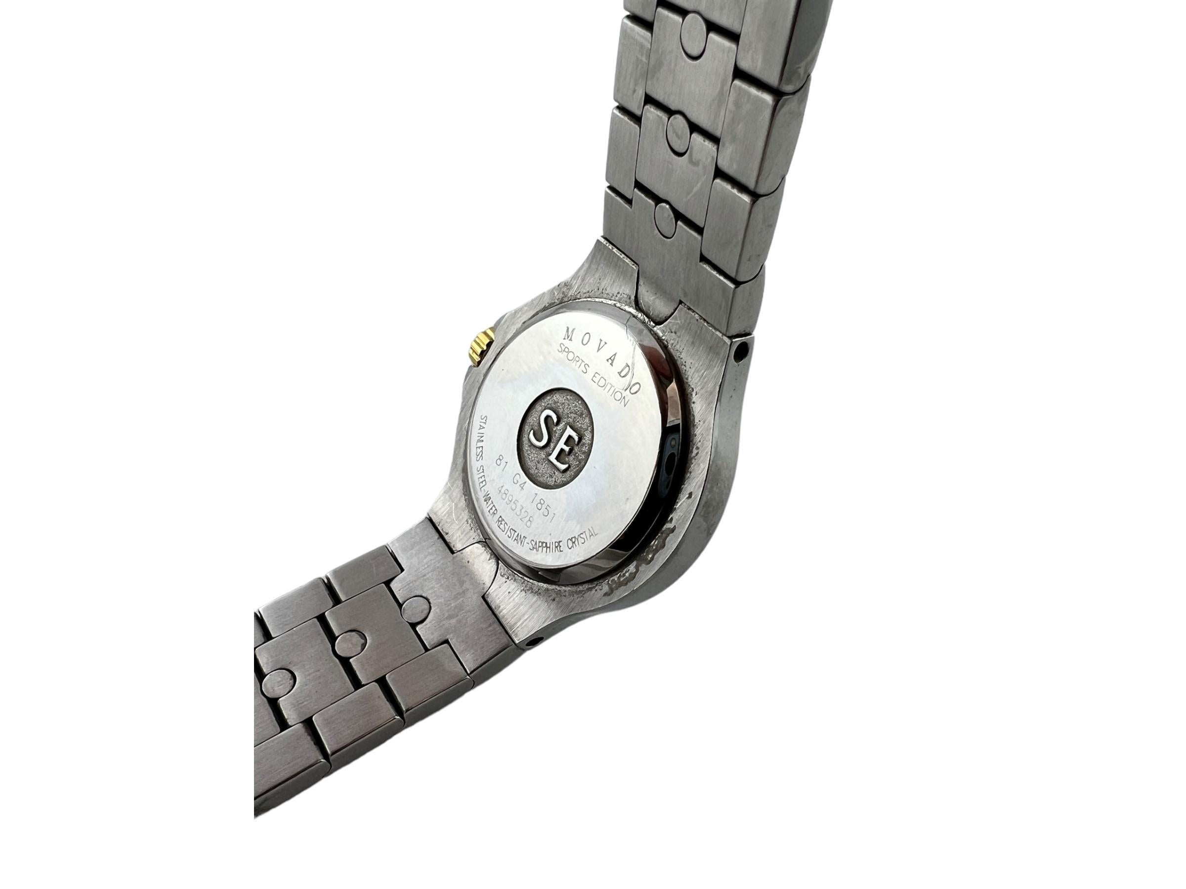 Movado Sports Edition Ladies Two Tone Diamond Watch #16821 4
