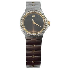 Movado Sports Edition Ladies Two Tone Diamond Watch #16821