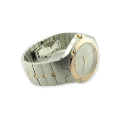 Movado Sports Edition Stainless Silver Dial Rose Color Accents 86.G1.1892