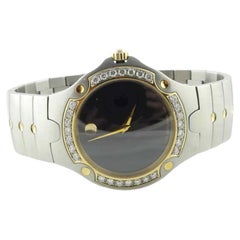 Movado Sports Edition zweifarbige Diamantuhr 81 G1 1892 mit Karton