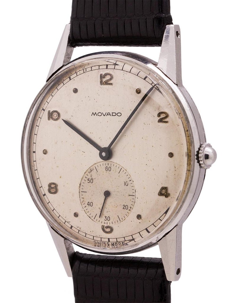 Movado SS Manual Wind, circa 1950s For Sale at 1stdibs