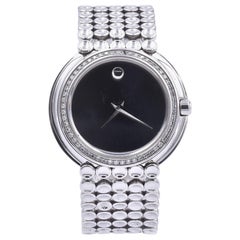 Movado Stainless Steel Diamond Trembrili Watch