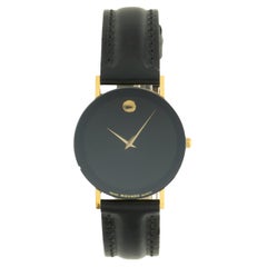 Movado Stainless Steel Gold Plated Museum