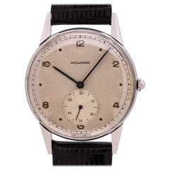 Vintage Movado Stainless Steel Manual Wind Watch, circa 1950s