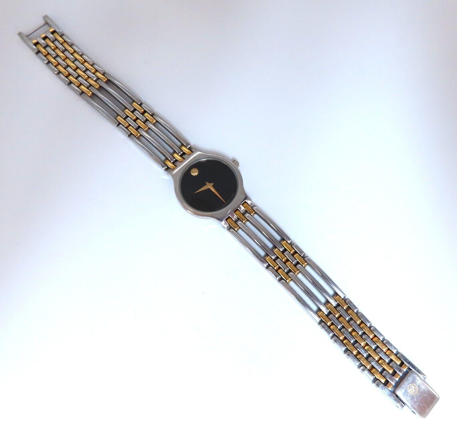 Movado Edelstahl Uhr Retro 3
