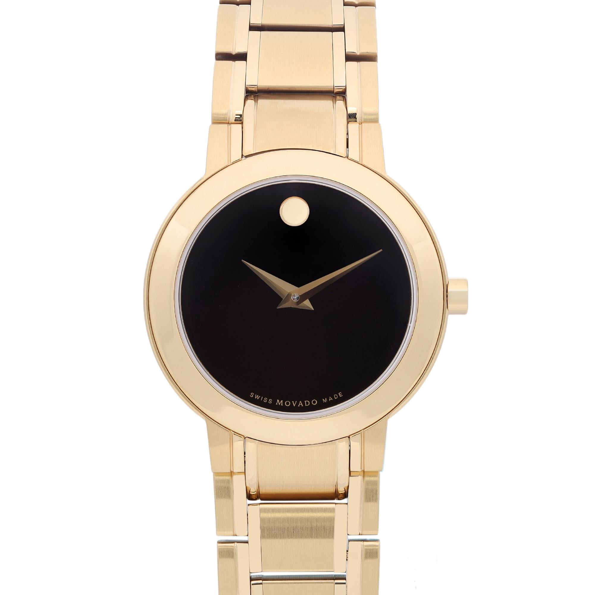 Excellent condition. The watch has never been worn or used. Timepieces may have micro marks due to store handling. The original box and paper are included. 

 Brand: Movado  Type: Wristwatch  Department: Women  Model Number: 0606942  Country/Region