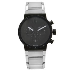 Movado Synergy Museum Chronograph Black Dial Quartz Mens Watch 0606800