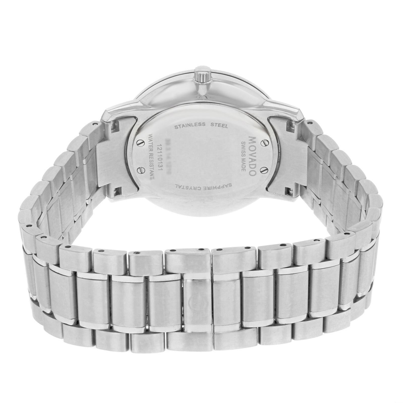 Women's Movado TC 0606691 Stainless Steel Mother-of-Pearl Dial Quartz Ladies Watch