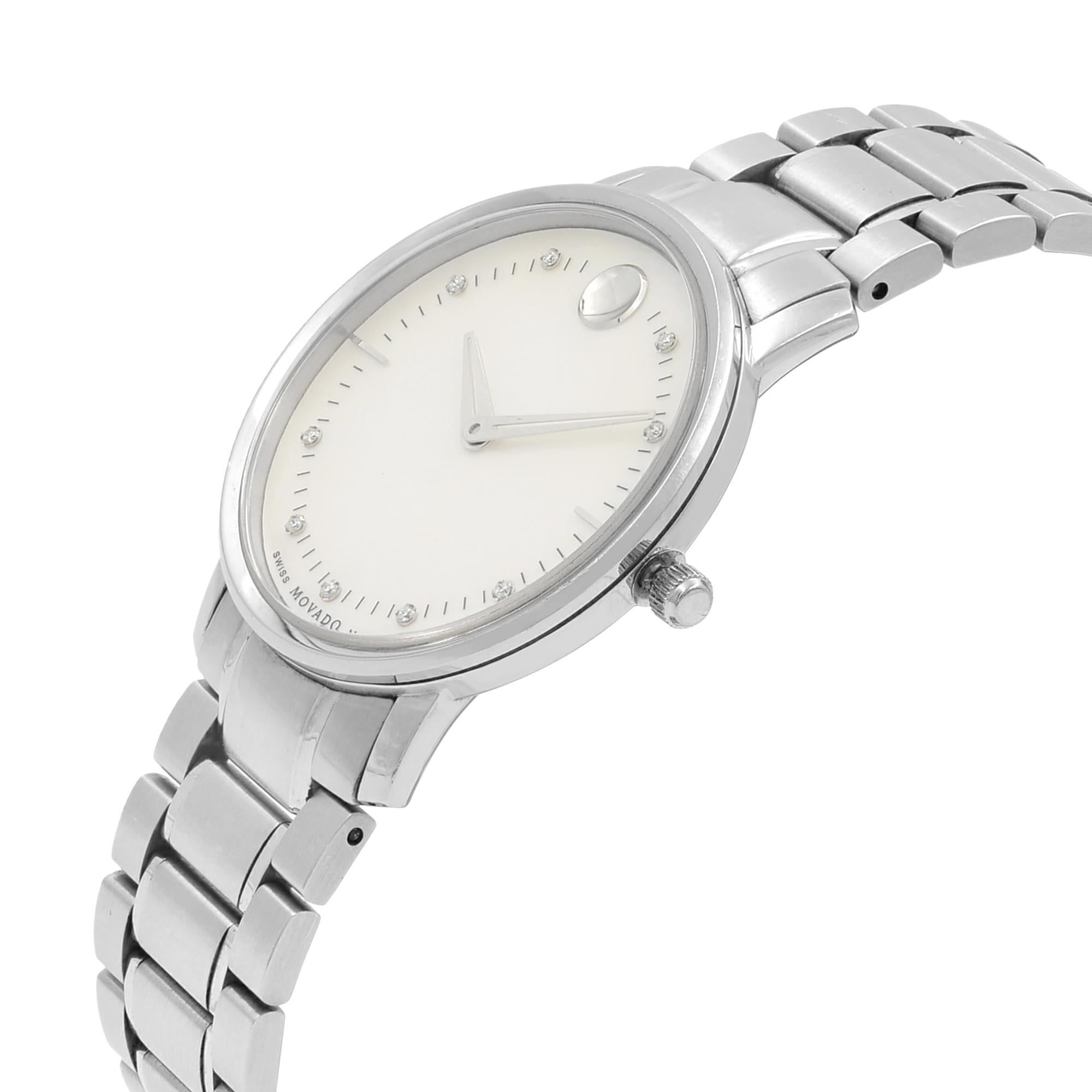 movado mother of pearl watch