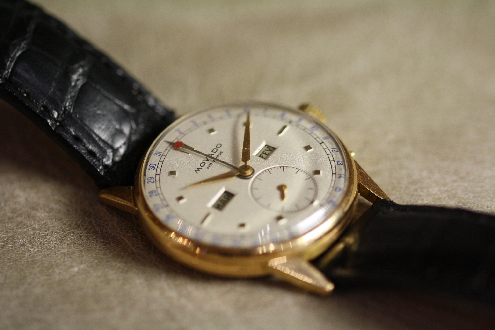 Swiss Movado Triple Calendar