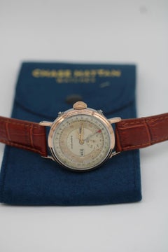 Movado Triple Date Calendar 14789 – 1950s – Rose Gold plated & Steel