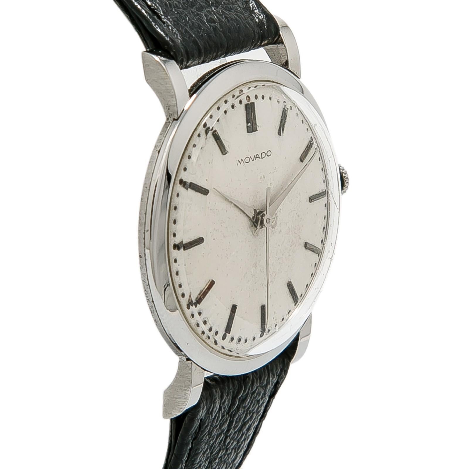 Women's Movado Vintage Antique With 7 mm Band, Stainless-Steel Bezel & White Dial