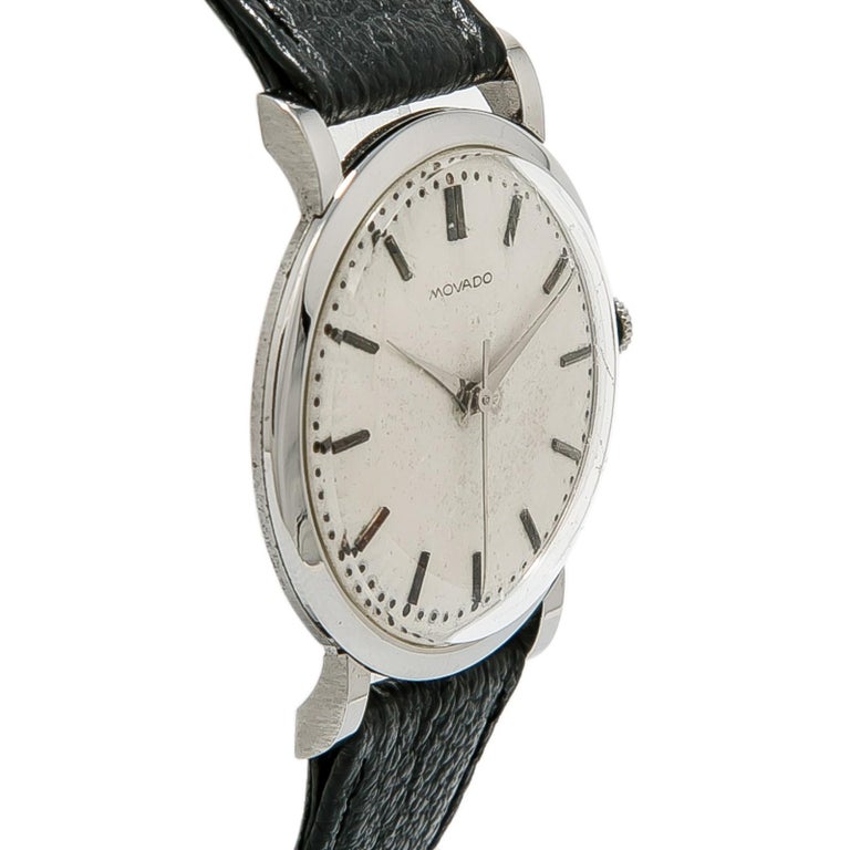 Movado Vintage Antique With 7 mm Band, Stainless-Steel Bezel and White ...