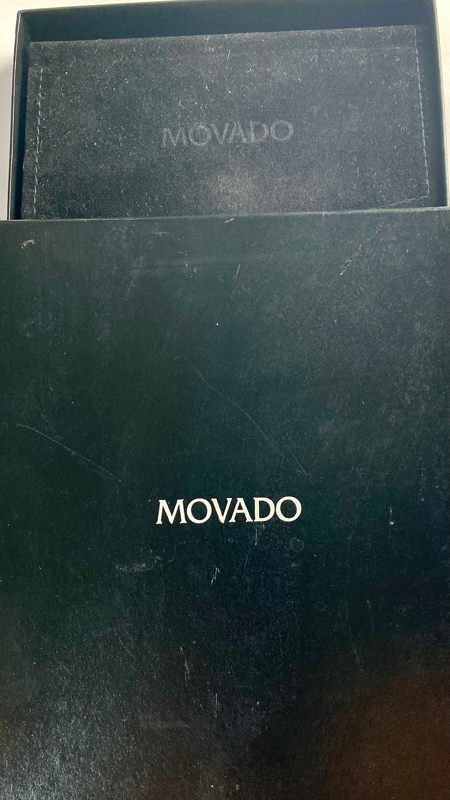 Movado Vintage Herz Diamant 0,45 Karat Achtzehn Karat Gold 16,40 Zoll-Anhänger im Angebot 6