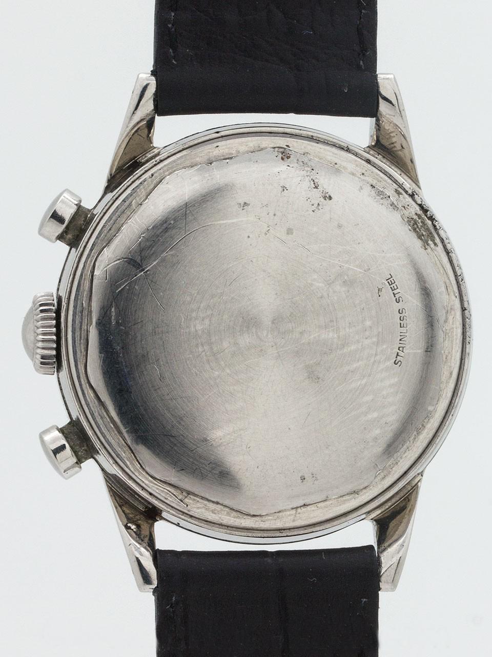 Men's  Movado Vintage “Sunburst” Chronograph - Men - 1950-1959 For Sale