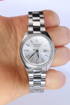 MOVADO Uhr. Diamant-Lünette Damen Movado Datron Heritage Serie
