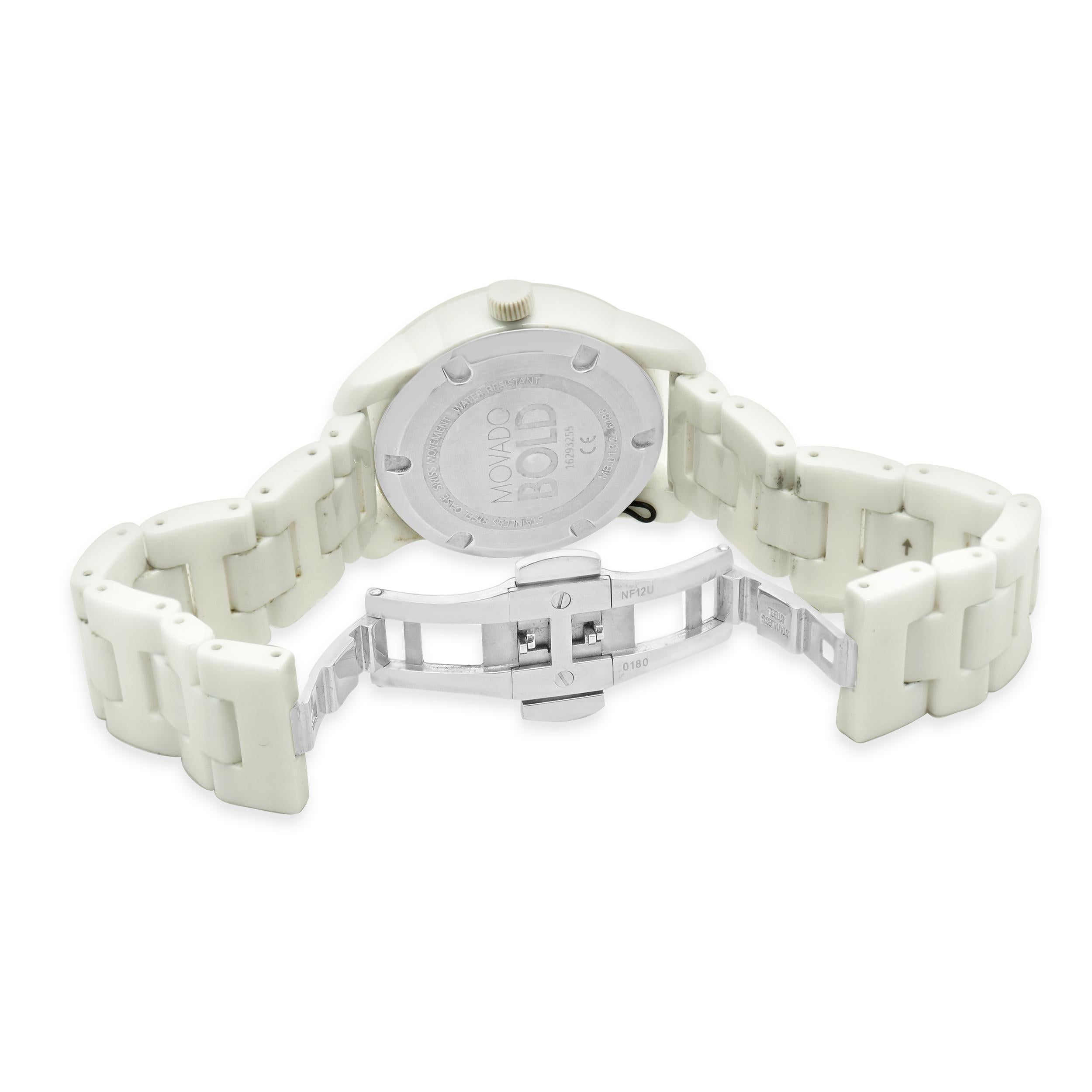 Movado Weiß Keramik Bold für Damen oder Herren