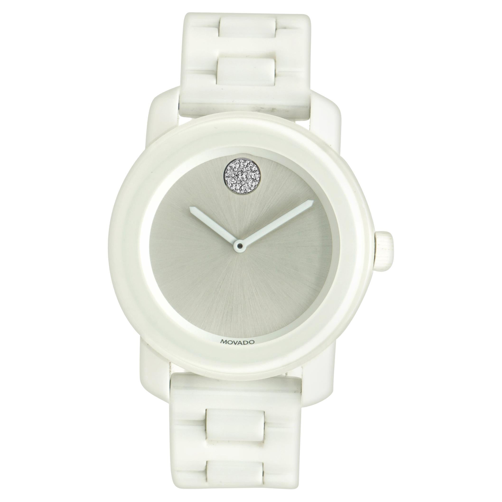 Movado Weiß Keramik Bold