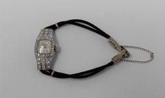 Movado Wristwatch in Platinum with 48 Diamonds