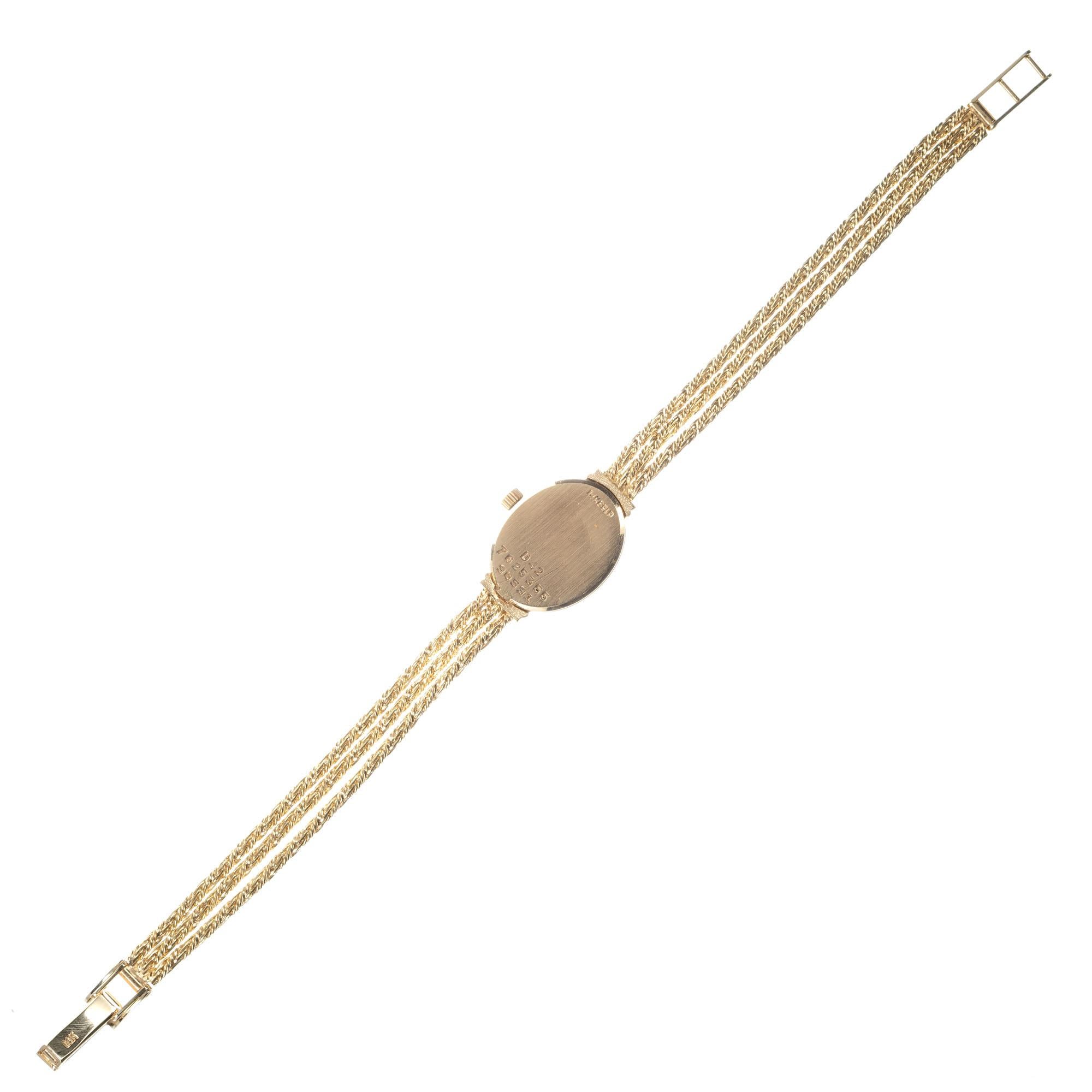 Women's Movado Yellow Gold Ladies Bracelet Wristwatch