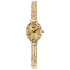 Movado Yellow Gold Ladies Bracelet Wristwatch