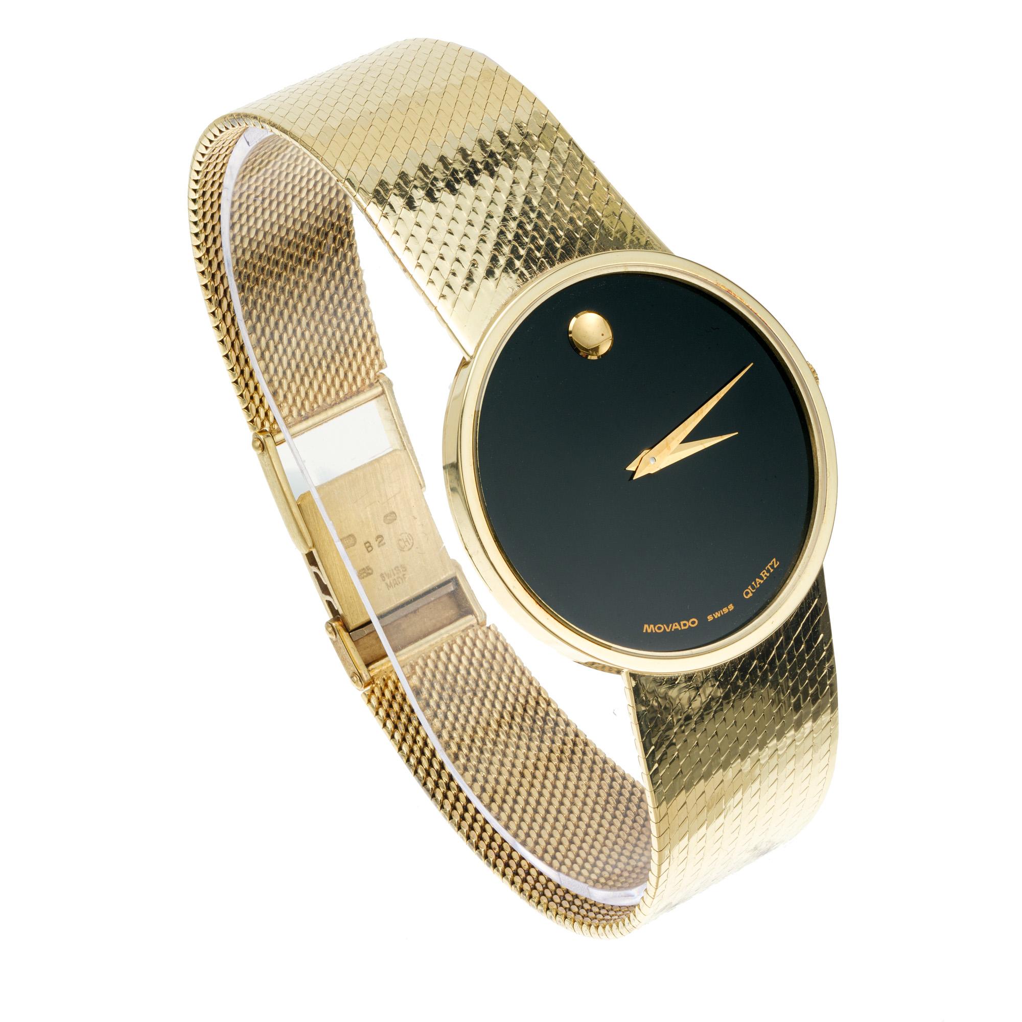 14k gold movado watch