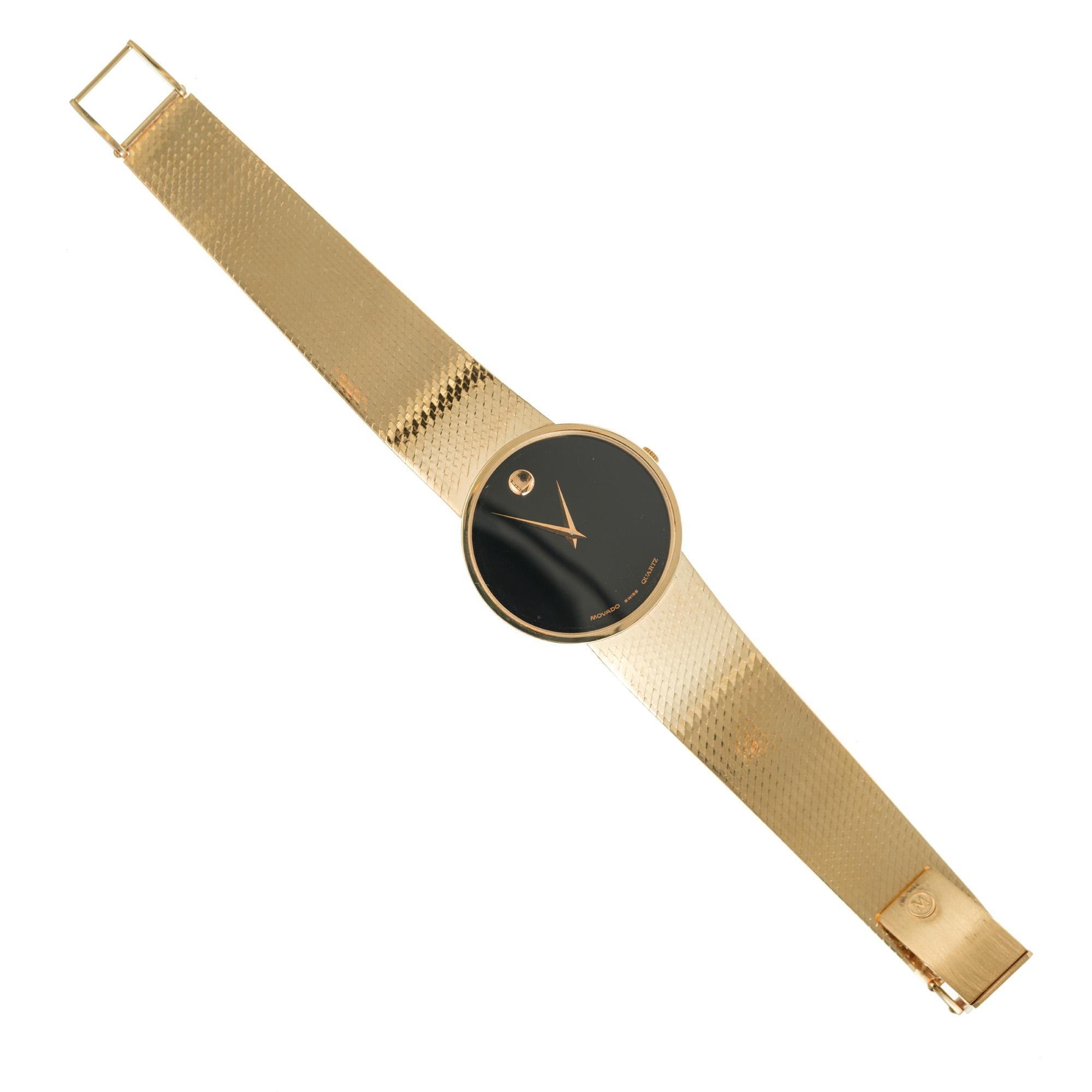 18k movado gold watch