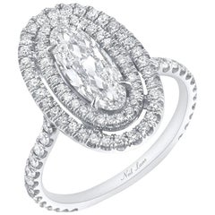 Neil Lane Couture Moval Diamond, Platinum Engagement Ring