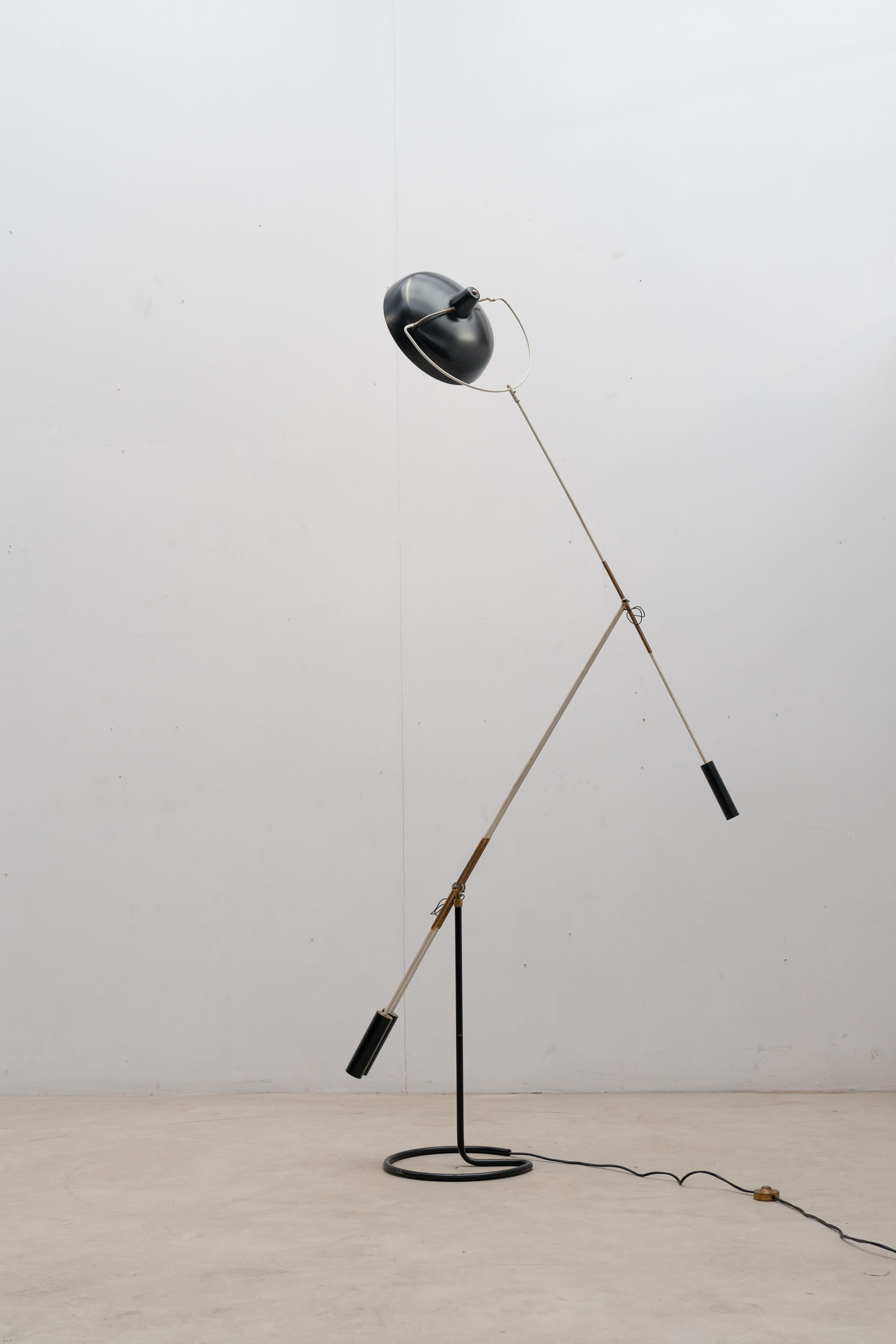 Stehlampe Movalux von Franco Giovanni Legler, Arredoluce, Italien 1950 im Angebot 4