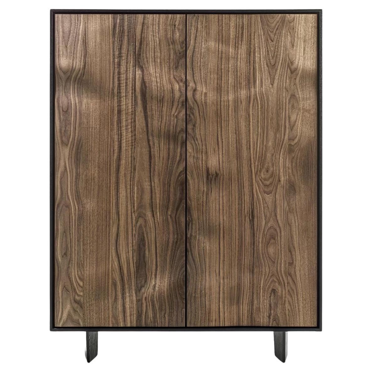 Move High Solid Wood Highboard, Designed by Authentic Design, Made in Italy For Sale