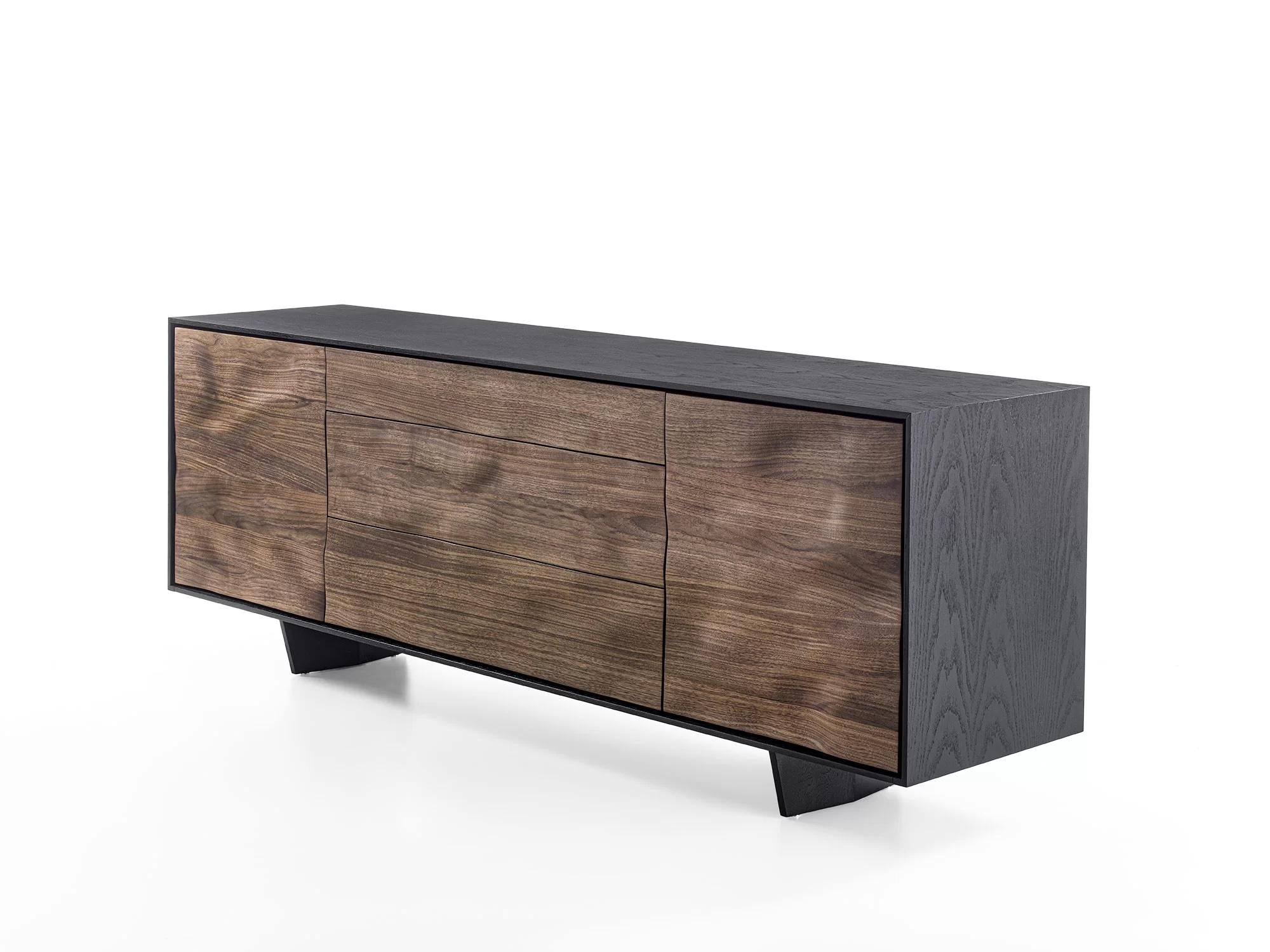 Italian Move Low Solid Wood Sideboard, Designed by Authentic Design, Made in Italy For Sale