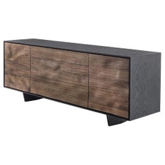 Credenza bassa Move in legno massiccio, disegnata da Authentic Design, Made in Italy