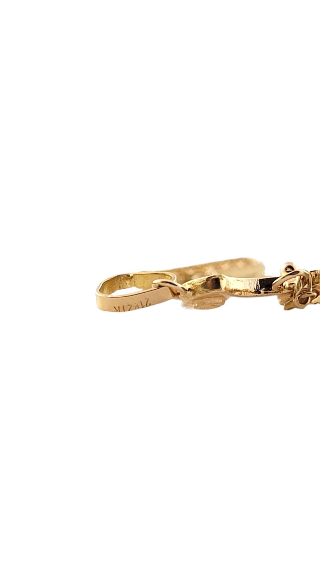 Moveable 21K Yellow Gold Dagger Charm #15814 For Sale 1
