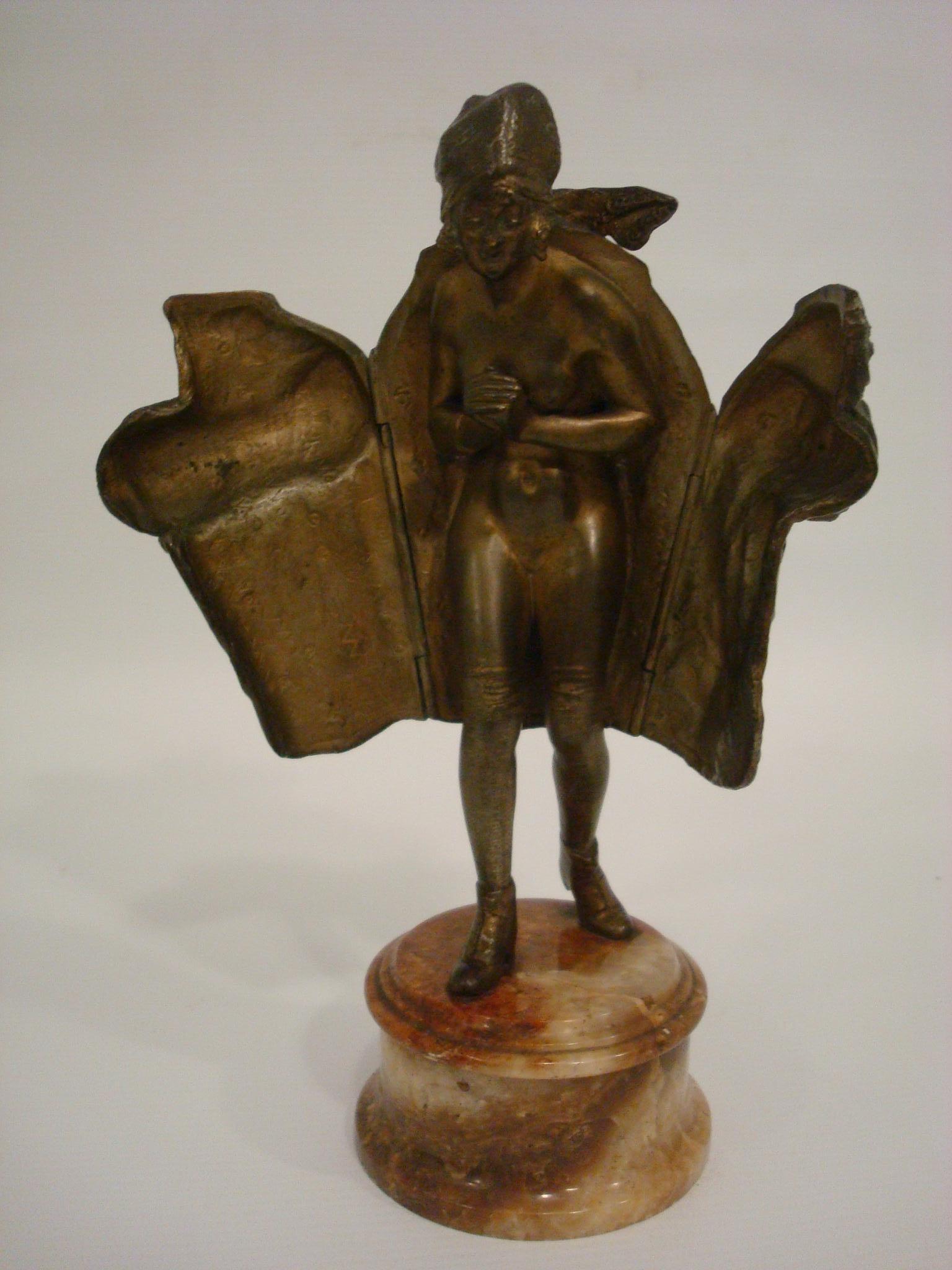 Patinated Moveable Naughty Vienna Bronze 