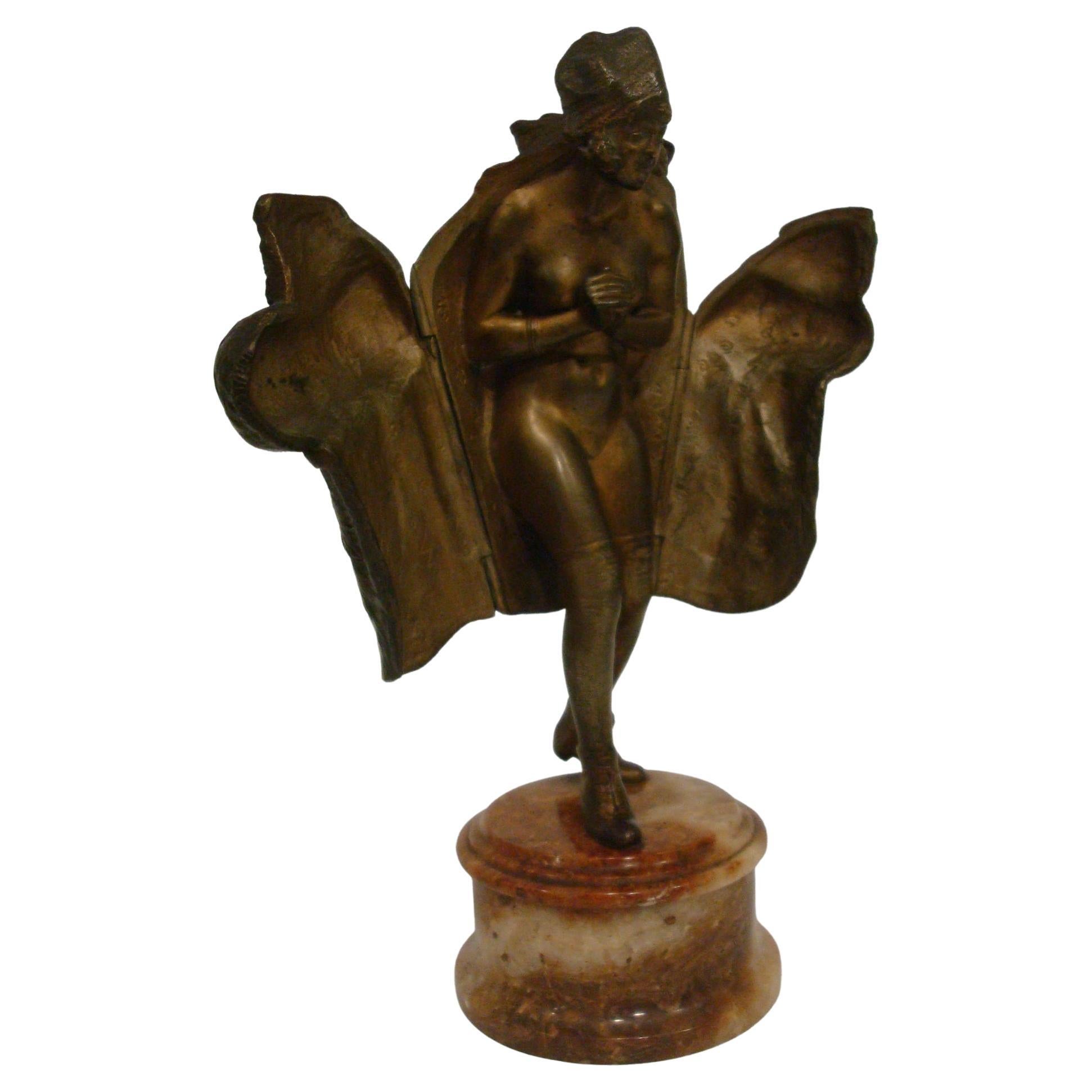 Moveable Naughty Vienna Bronze „Just Fur You“ von Franz Bergmann im Angebot