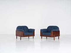 Móveis Bertomeu, Pair of Rosewood Armchairs, Brazil, 1960s